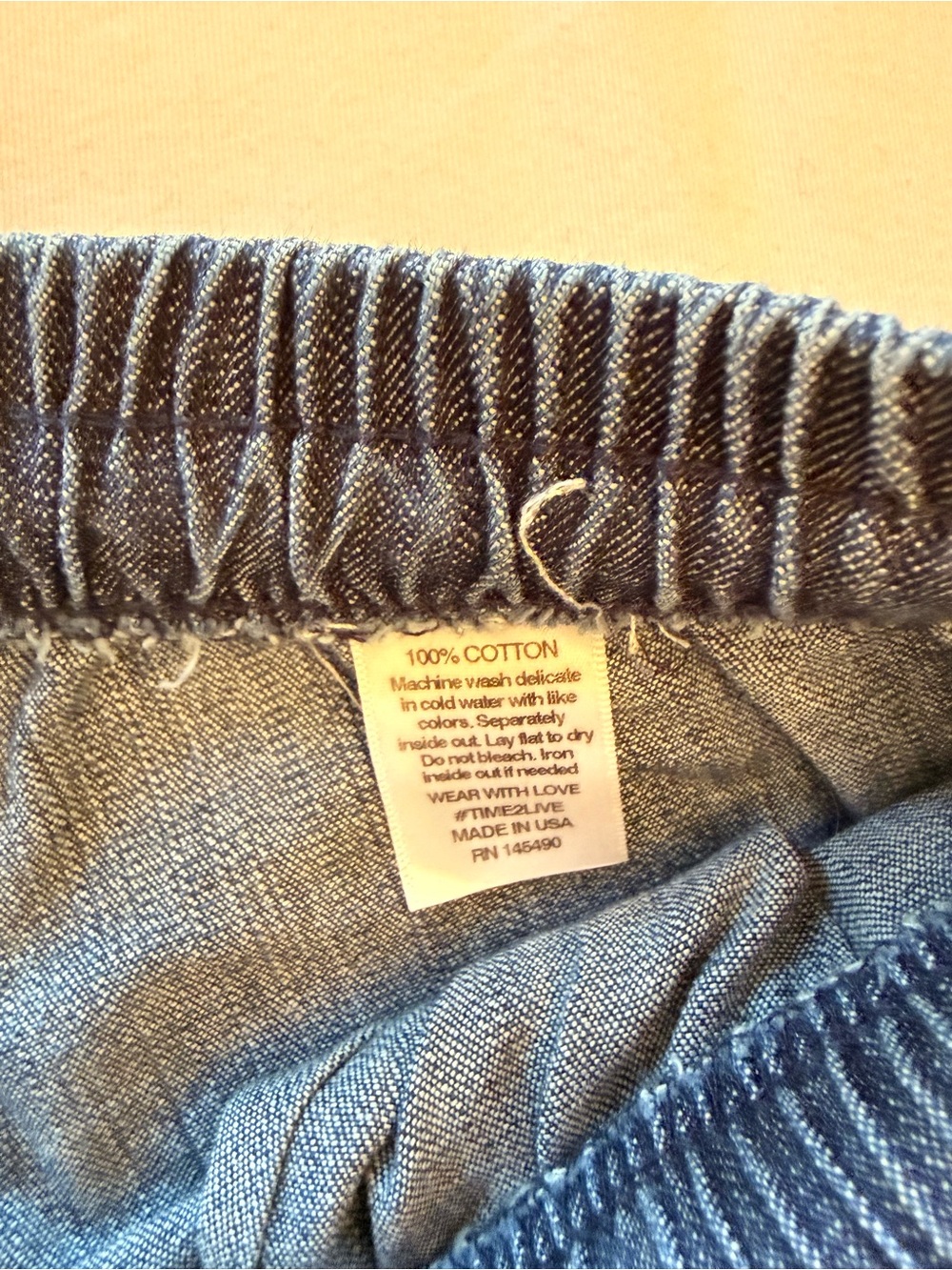 Electric & Rose Ripped Dark Blue Denim Joggers - Picture 7 of 7